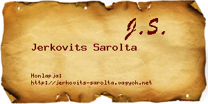 Jerkovits Sarolta névjegykártya